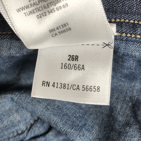 POLO RALPH LAUREN Paper Bag Jeans Women's 26 High Waist‎ Pleated Relaxed Baggy - Picture 5 of 11